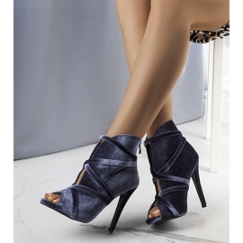 BM Eleganti décolleté grigie con tomaia di Sao grigio 1