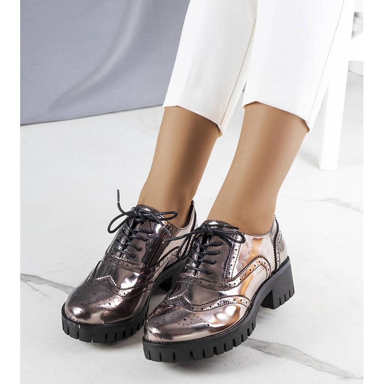 Scarpe nere metallizzate di Myra nero 1