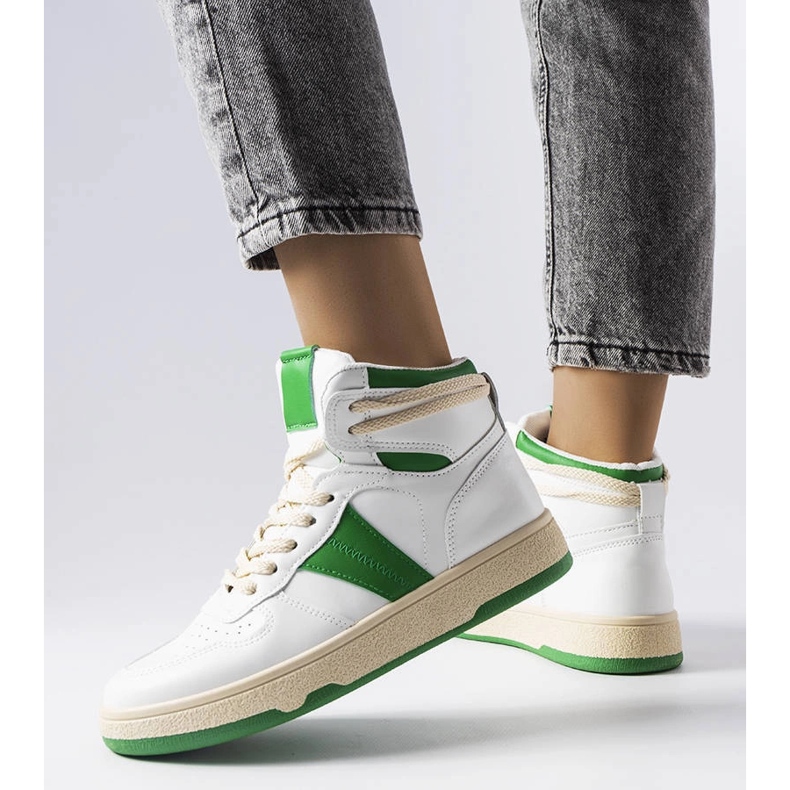 Sneakers verdi di Robin bianca 1