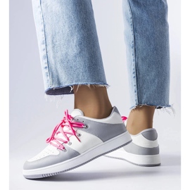 Shari sneakers retrò bianche bianca 1