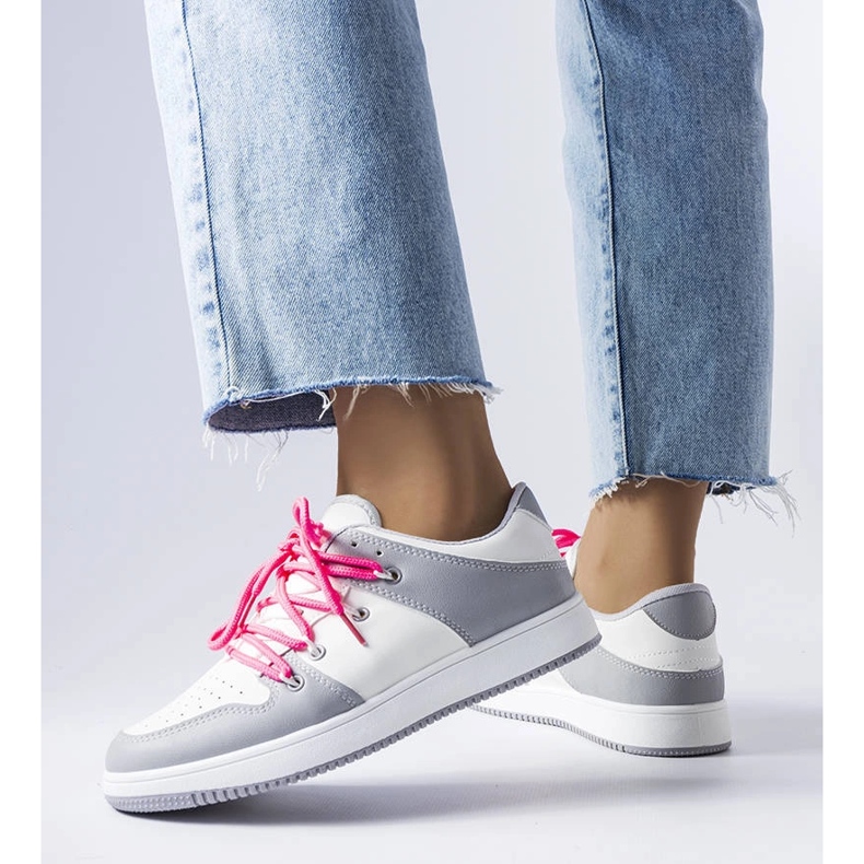 Shari sneakers retrò bianche bianco 1