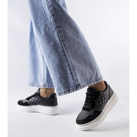 Sneakers nere da donna Latoya nero 1