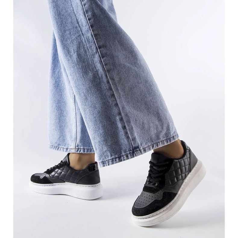 Sneakers nere da donna Latoya nero 1