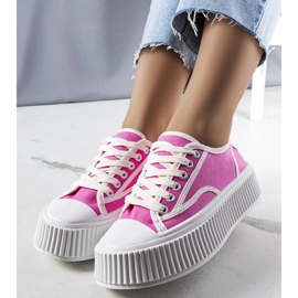 Sneaker rosa con plateau di Delores 1