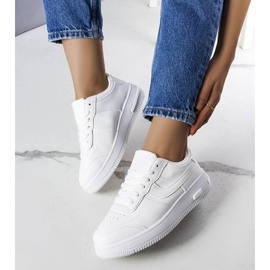 BM Sneakers bianche su una suola spessa di Kim bianco 1
