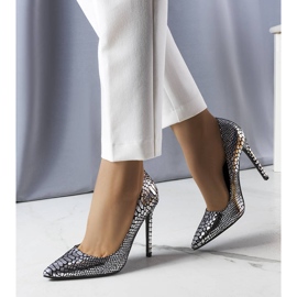 Tacchi Estelle laccati argento 1