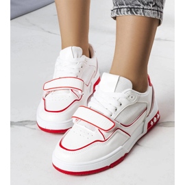 Sneakers Ollie da donna di colore rosso bianco 1