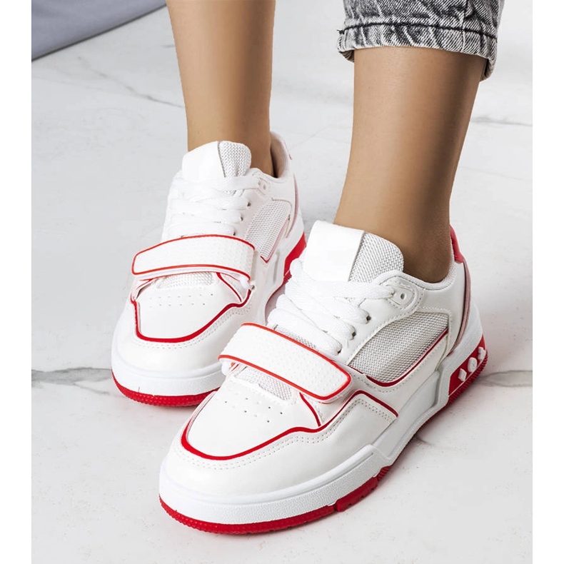 Sneakers Ollie da donna di colore rosso bianco 1