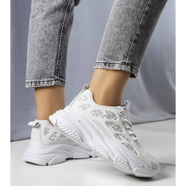 Sneakers grigie decorate con stampa Kara grigio 1