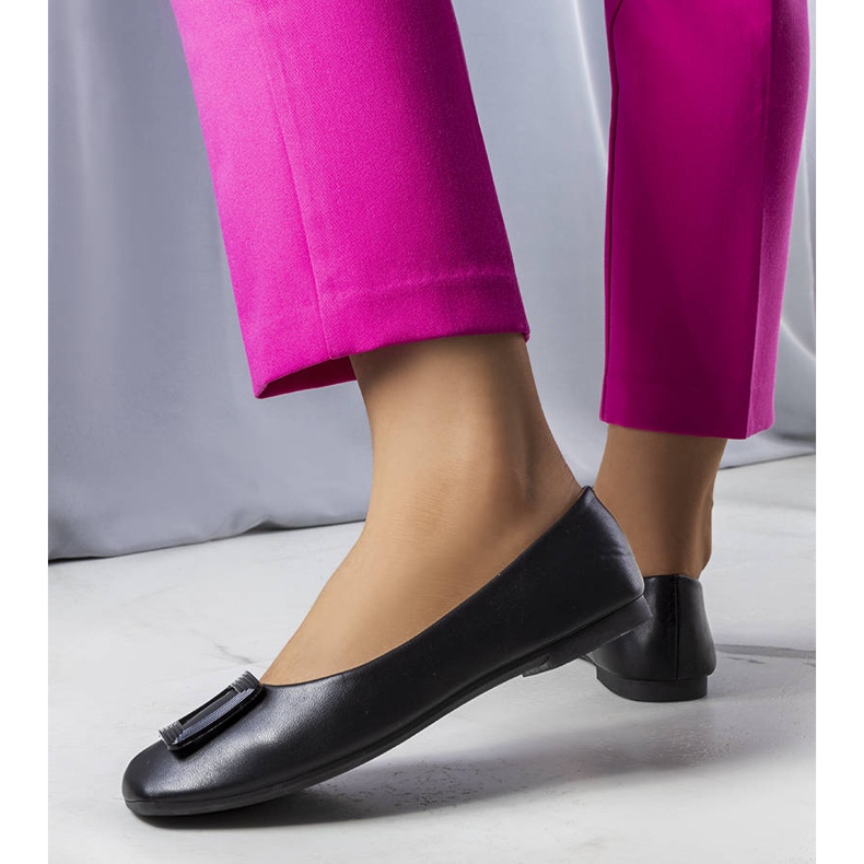 Ballerine nere con fibbia Sheller nero 1