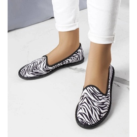 Ballerine con stampa animalier di Ermengardi bianca 1