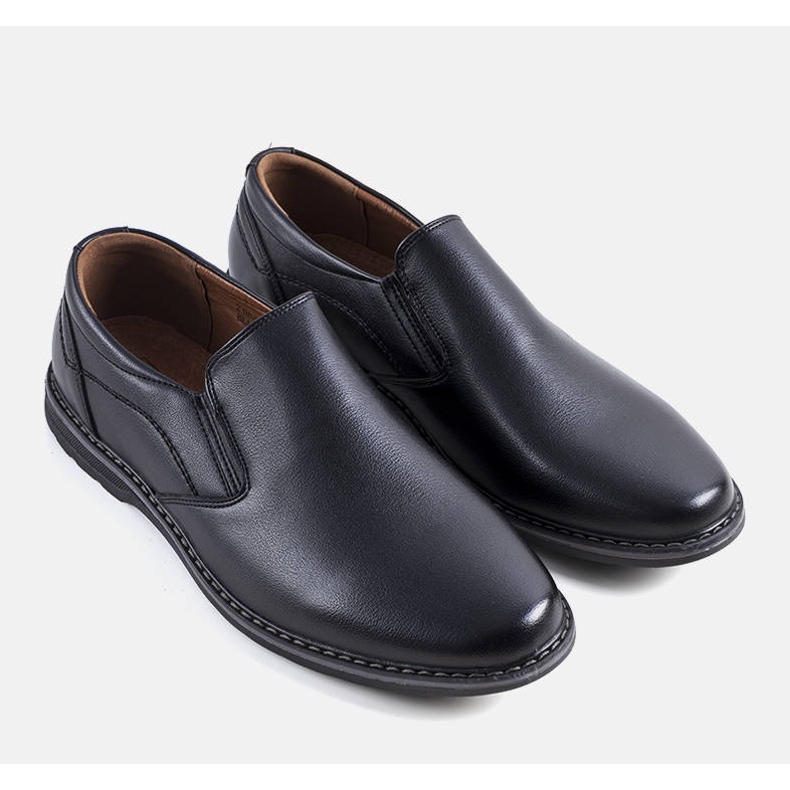 Scarpe slip-on nere da uomo di Query nero 1
