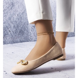 Ballerine beige con fiocco Gaillou 1