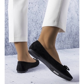 Ballerine nere con fiocco Gaillou nero 1