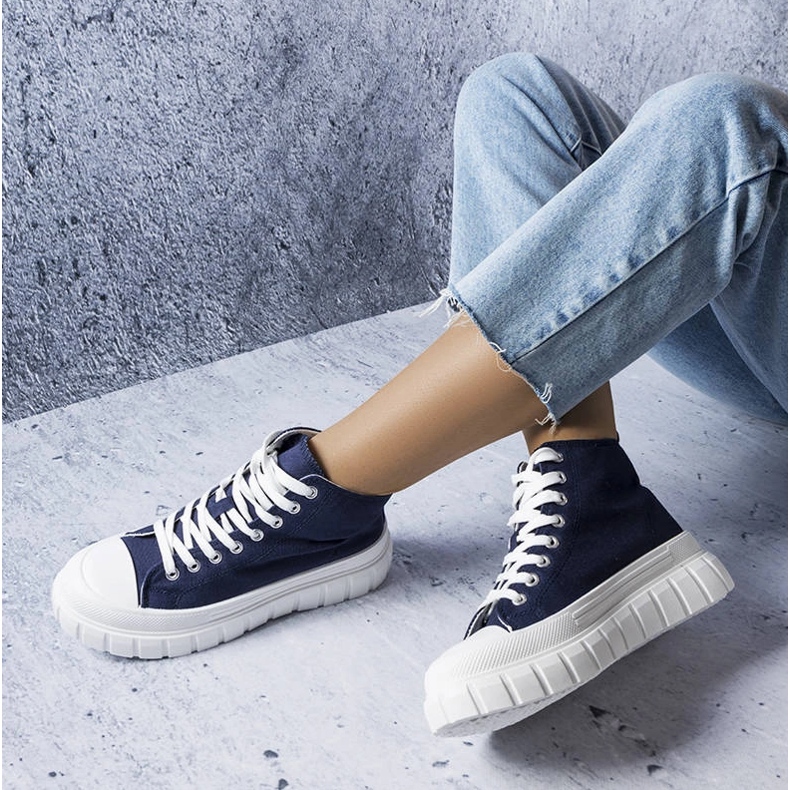 Sneaker alte blu navy di Couet 1