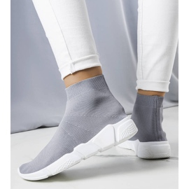 Sneakers alte grigie di William grigio 1