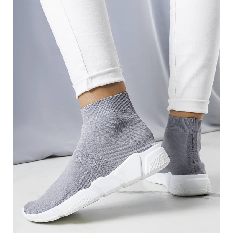 Sneakers alte grigie di William grigio 1