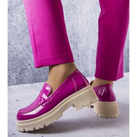 Scarpe in vernice rosa di Phaneuf 1