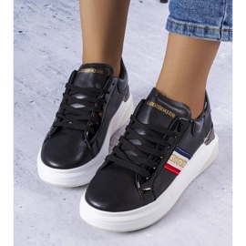 Scarpe nere con inserti laccati di Annot nero 1