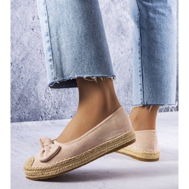 Espadrillas beige con fiocco di Dorothée 1