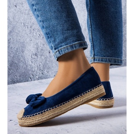 Espadrillas blu navy con fiocco di Dorothée 1
