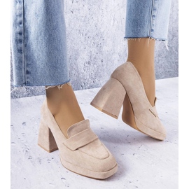 Vinceza Beige tacchi alti da Vincez 1