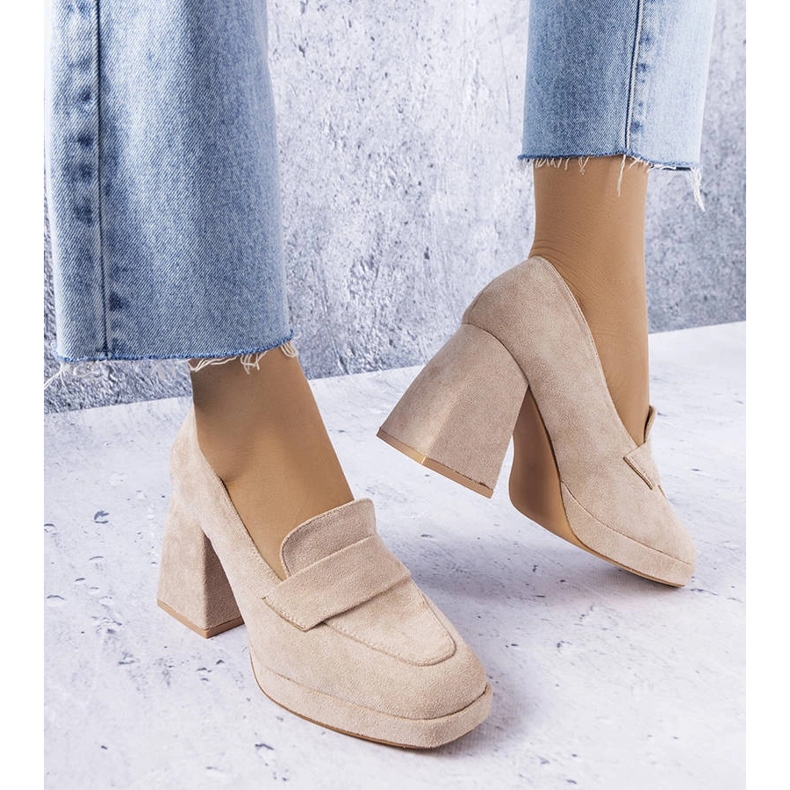 Vinceza Beige tacchi alti da Vincez 1