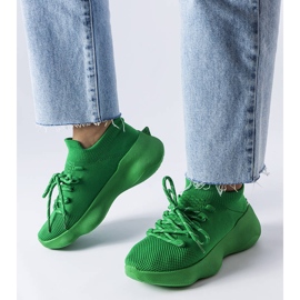 Scarpe da ginnastica in tessuto verde di Lavallée 1
