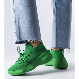 Scarpe da ginnastica in tessuto verde di Lavallée 2
