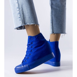 BM Sneaker con zeppa blu di Groussay 2