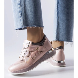 Sneaker Angelier rosa brillante 1