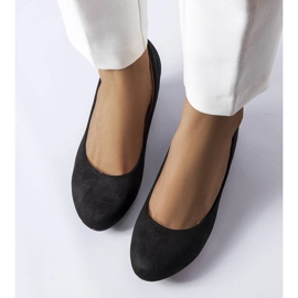 Ballerine nere con zeppa bassa di Pensee nero 1