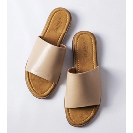 Pantofole eleganti beige di Mainville 1
