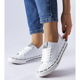 Sneakers bianche traforate Big Star FF274024 bianca 1