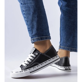 Sneakers nere traforate Big Star FF274023 nero 1