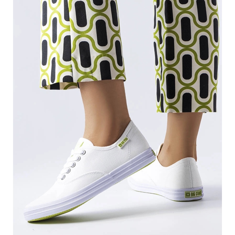 Sneakers Big Star JJ274260 in tessuto bianco 1