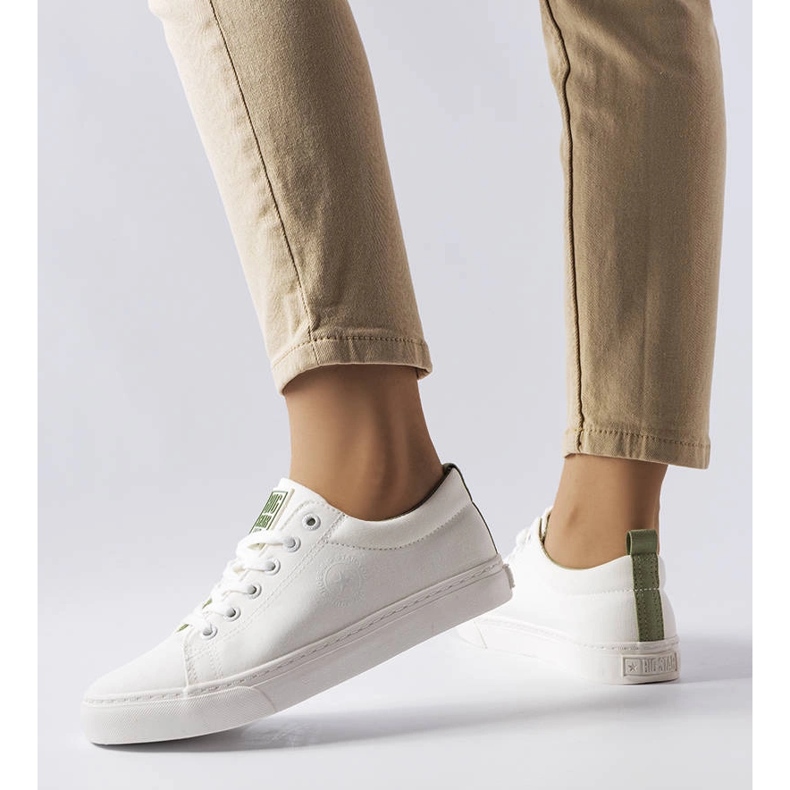Sneakers Big Star LL274248 in tessuto bianco 1