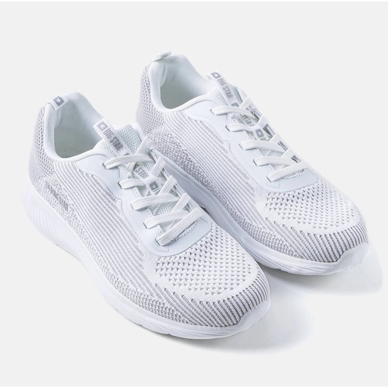 Sneakers Big Star da uomo bianche e grigie JJ174286 bianca 1