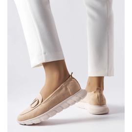 Vinceza Sneaker senza lacci beige di Vincez 1