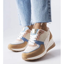 Sneaker beige e blu di Mireault 1