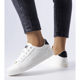 Sneakers Big Star LL274091 in tessuto bianco 1