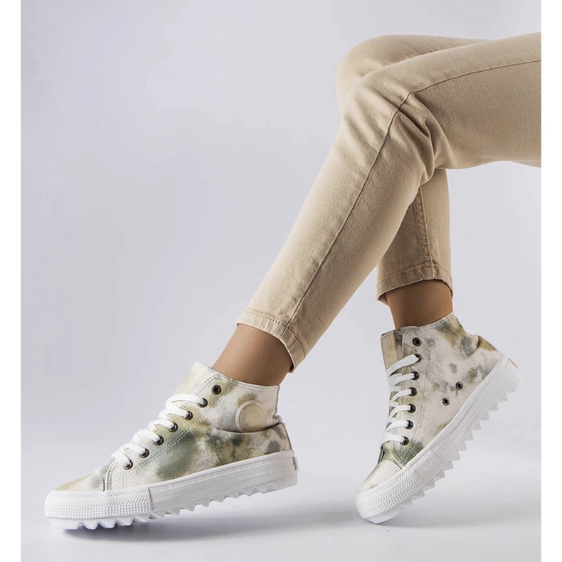 Sneakers Big Star a fantasia verde LL274047 1