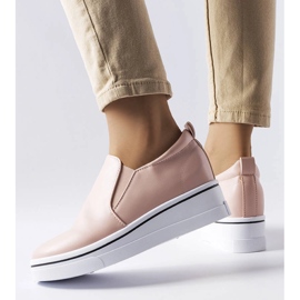 Sneakers rosa con zeppa di Francoeur 1