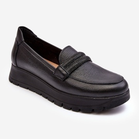 Scarpe Platform In Pelle Con Decorazione, Nero Lemar Lehira 1