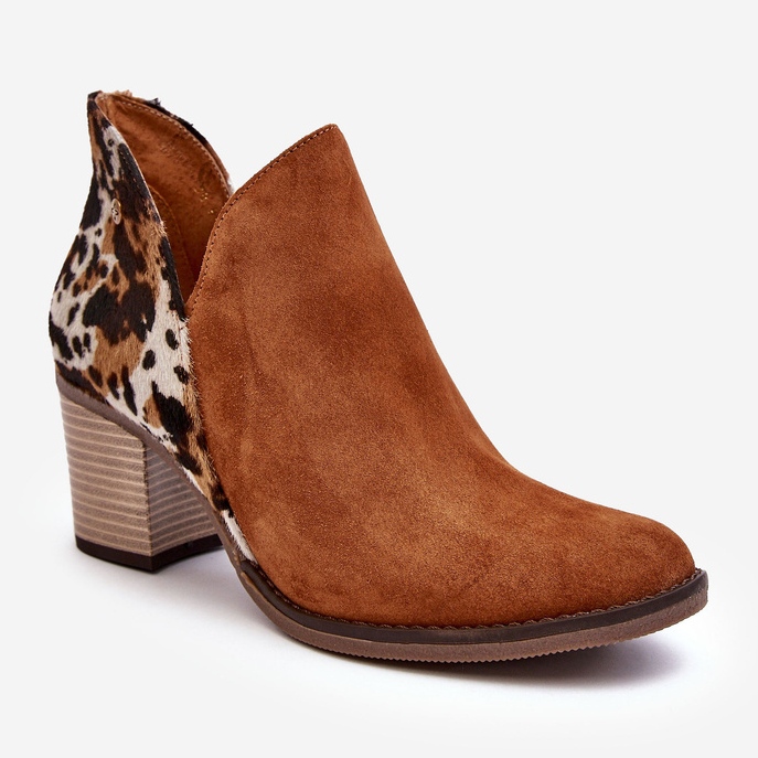 Stivaletti in pelle da donna Maciejka Marrone 04492-98 1