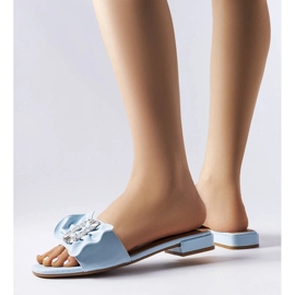 Sandali eleganti blu con strass di Fifi 1