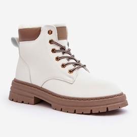 Cacciatori foderati in pelliccia da donna, Fenan bianco 1