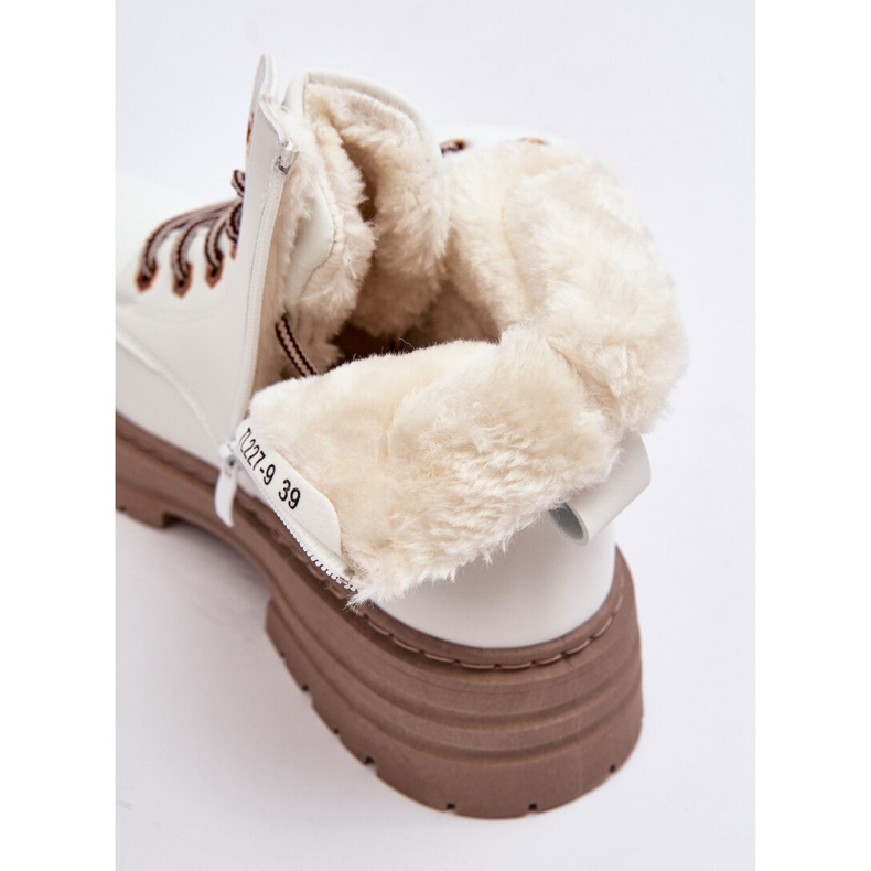 Cacciatori foderati in pelliccia da donna, Fenan bianco 2