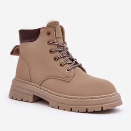 Cacciatori di pellicce da donna con isolamento in pelliccia, Fenan beige scuro 1