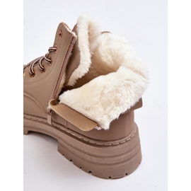 Cacciatori di pellicce da donna con isolamento in pelliccia, Fenan beige scuro 2